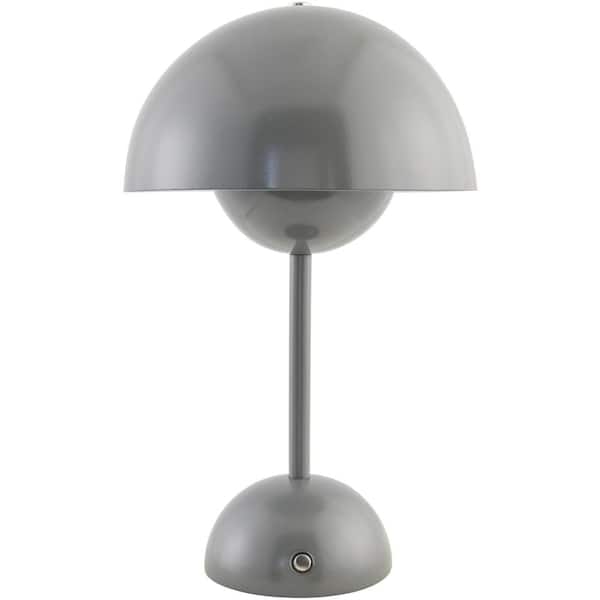 Livabliss Mayotte MYT-004 12 in. H x 7 in. W x 7 in. D Accent Table Lamp, Gray