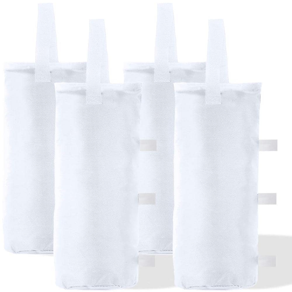 150 lb. White Extra Large Canopy Sand Bags without Sand (4-Pack) price history on PriceWatchPro