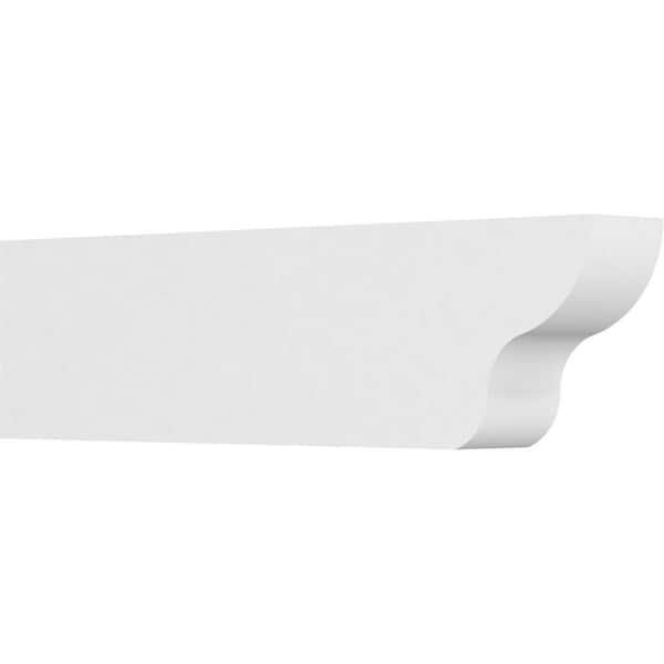 Ekena Millwork 4 in. x 8 in. x 30 in. Standard Greensboro Architectural Grade PVC Rafter Tail Brace