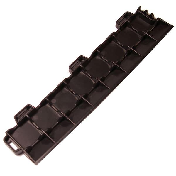 Greatmats StayLock Corner Edging Black 2.6 in. x 2.6 in. x 0.56 in. Gym Plastic Corner Tile