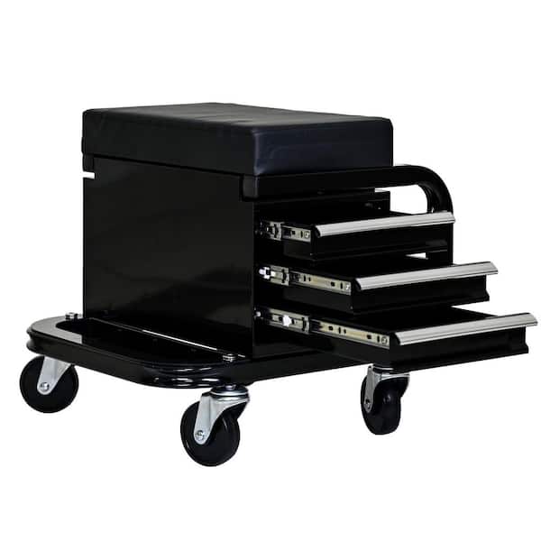 15.75in Heavy Duty Workshop Bench-Rolling Bench For Garages And Workshops With 360 Degree Swivel Wheels