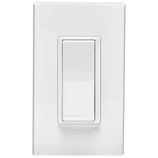 Leviton 120/277VAC Dual Voltage Decora Digital/Decora Smart Matching Switch Remote, 3-Way or to 4 Locations, White/Light Almond