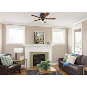 Contempra Trio 42 in. LED Oil Rubbed Bronze Ceiling Fan with Light Kit