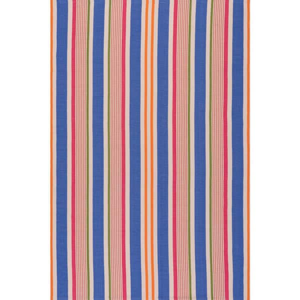 Festival Stripe Handwoven Multi 3 ft. x 8 ft. Outdoor Runner Rug