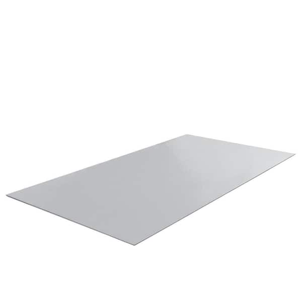 Rubber-Cal TFS-124 Light Gray 48 in. W x 90 in. L 0.2 in. Thick