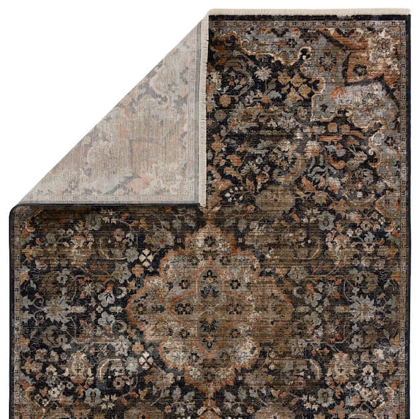 Jaipur Living Selene Handmade Floral Black/ Beige Area Rug (2'X3')