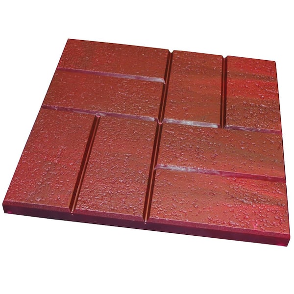 Emsco 16 In X Plastic Deep Red, Plastic Pavers For Patio