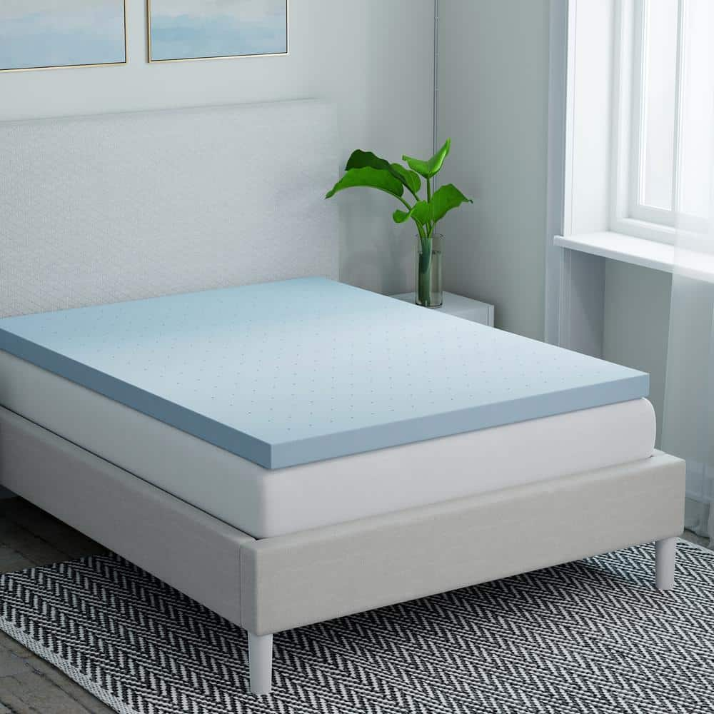 StyleWell 4 in. Gel Infused Memory Foam Full Mattress Topper THD-MFVT ...