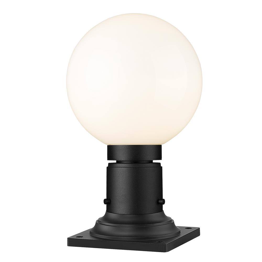 Laurent 13 .5 In. 1-Light Black Aluminum Hardwired Outdoor Weather Resistan