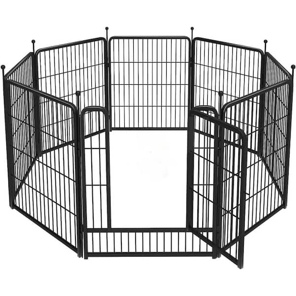 FXW Dog Playpen 32 Inch 8 Panels Portable Fence for Yard RV Camping Small Medium Dogs Patented Design