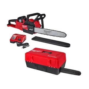 M18 FUEL 16 in. 18V Lithium-Ion Battery Brushless Cordless Chainsaw Kit w/12.0 Ah Battery, Charger, Chainsaw Case