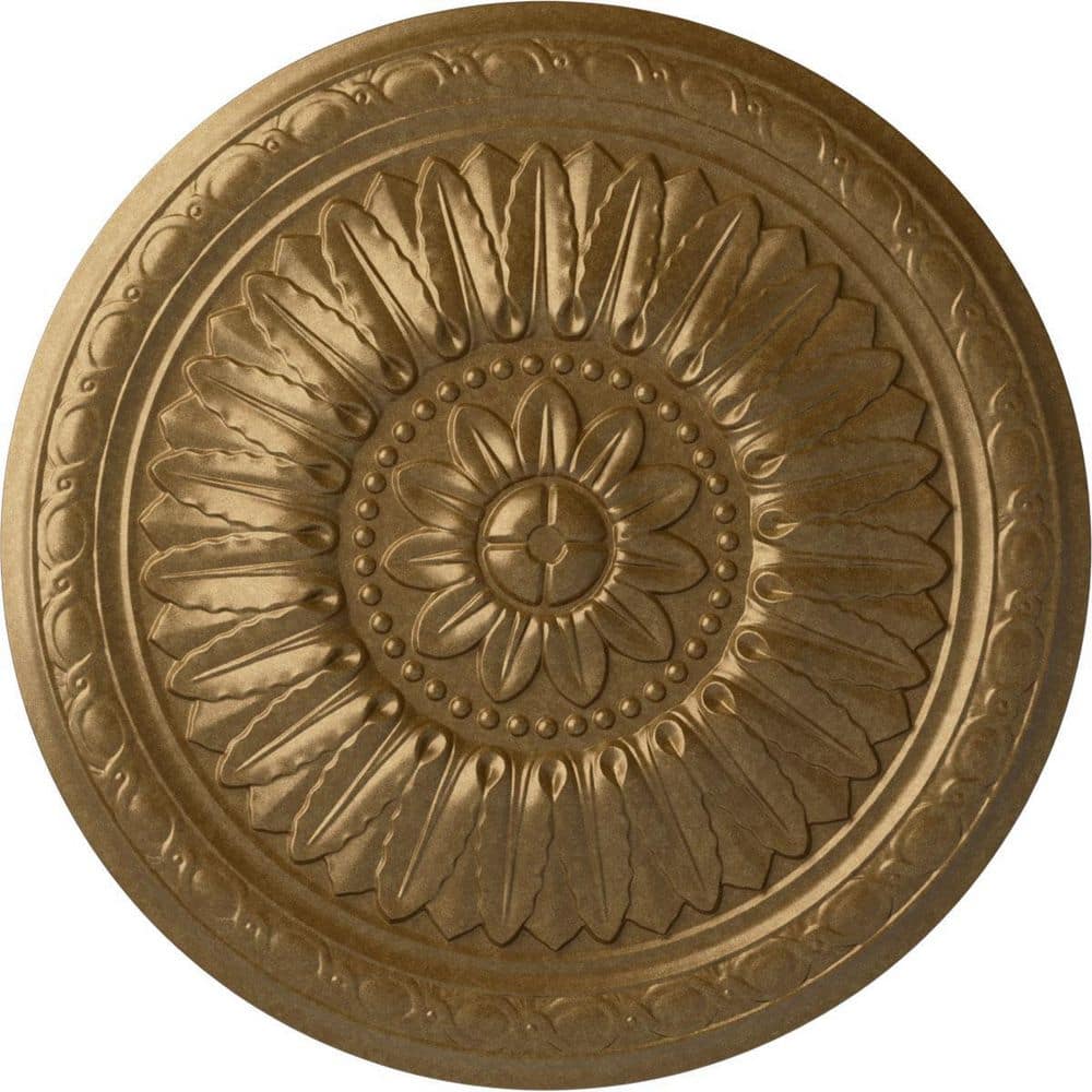 24 in. x 1-5/8 in. Temple Urethane Ceiling (Fits Canopies upto 9-1/4 in.) ,Pale Gold price history on PriceWatchPro
