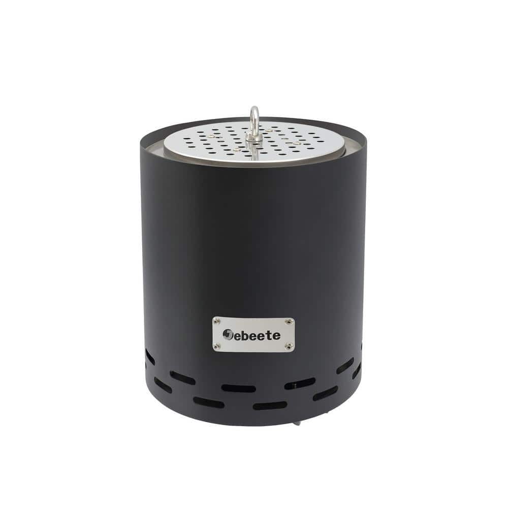 HOTEBIKE Black 10.2 in. H Outdoor Smokeless Tabletop Fire Pit