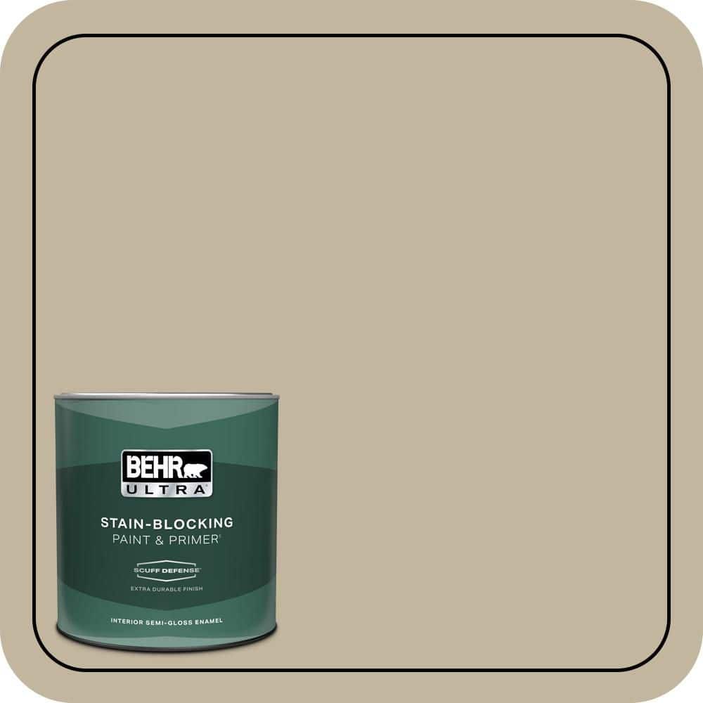 1 qt. Home Decorators Collection #HDC-NT-09 Basic Khaki Extra Durable Semi-Gloss Enamel Interior Paint & Primer price history on PriceWatchPro