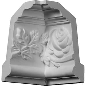 3-3/4 in. x 3-3/4 in. x 5-1/2 in. Urethane Inside Corner Moulding (matches moulding MLD05X02X06RO)