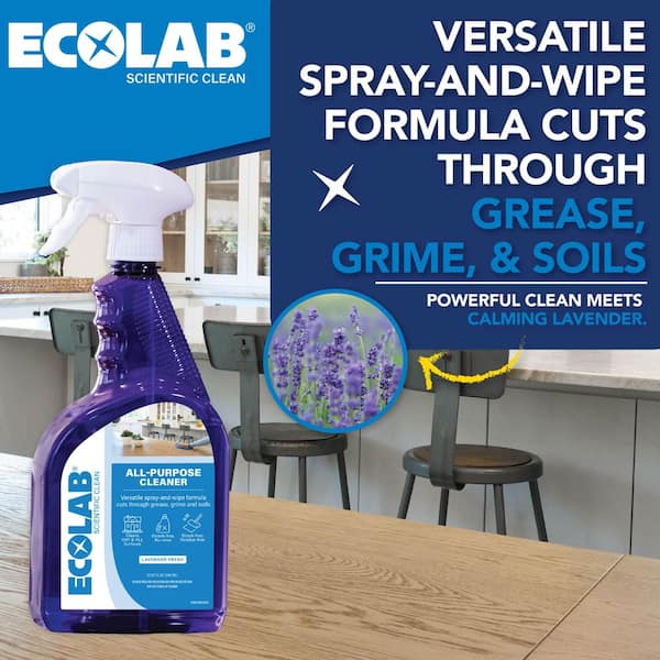 32 oz. Lavender Scented Professional-Strength All-Purpose Cleaner Spray, Degreases, Streak Free, Ready to Use