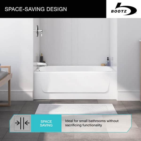 Bootz Industries Honolulu 46 in. x 27 in. Alcove Soaking Bathtub