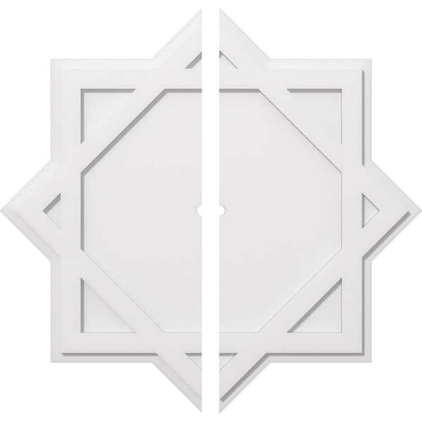 Ekena Millwork 1 in. P X 20 in. C X 36 in. OD X 1 in. ID Axel Architectural Grade PVC Contemporary Ceiling Medallion, Two Piece