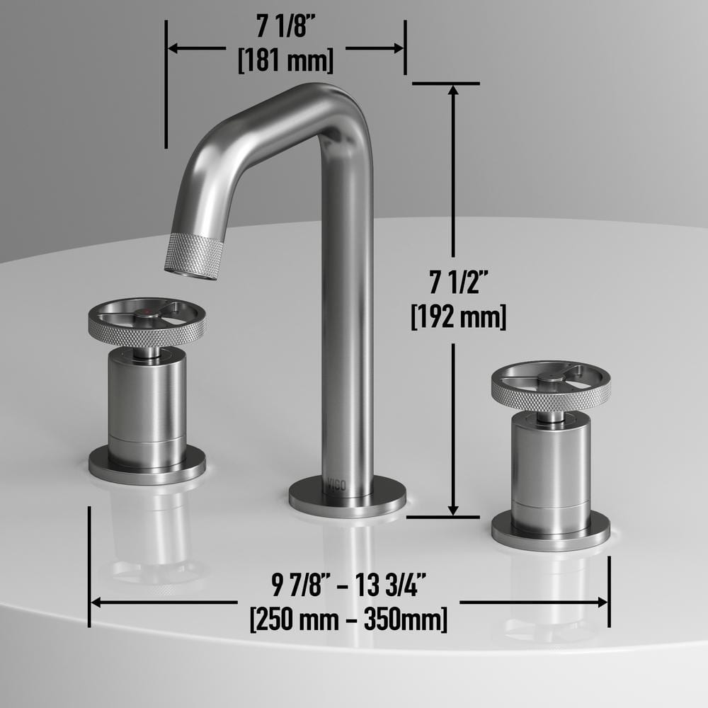 Cass Brushed Nickel Two-Handle Widespread Bathroom Faucet