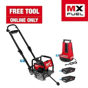 MX FUEL Lithium-Ion 6 in. Green Concrete Saw Kit with (2) FORGE XC8.0 Batteries and (1) MX FUEL Super Charger