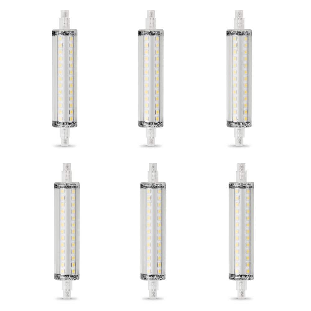 100-Watt Equivalent R7S 118MM R7 Base LED Light Bulb, Bright White (6-Pack) price history on PriceWatchPro