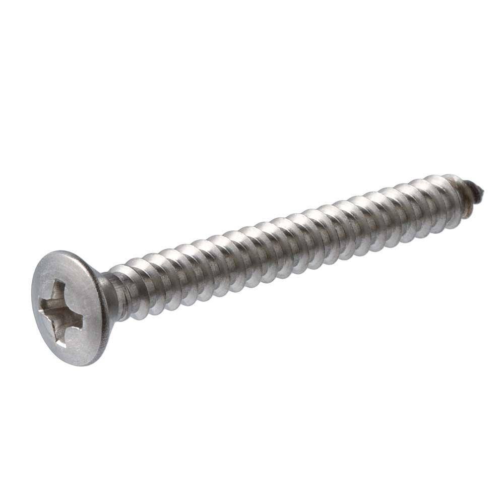 100 Qty #8 x 5/8" Oval Head 304 Stainless Phillips Head Wood Screws BCP625 