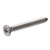 thumbnail image 2 of Fastenere #4 X 1-1/4" Self Tapping Sheet Metal Screws – Oval Head, Phillips, 18-8 Stainless Steel – Qty 50 2 of 2