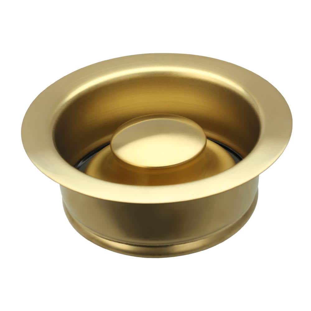 Signature Hardware 479905 4-1/2 Garbage Disposal Flange with Stopper Finish: Brushed Gold