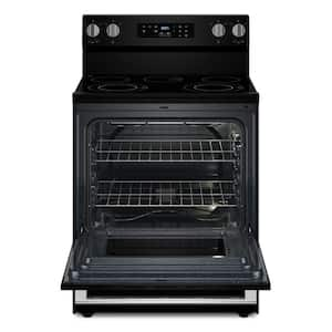 30 in. 5 Element Freestanding Electric Range in Black with Precision Cooking System