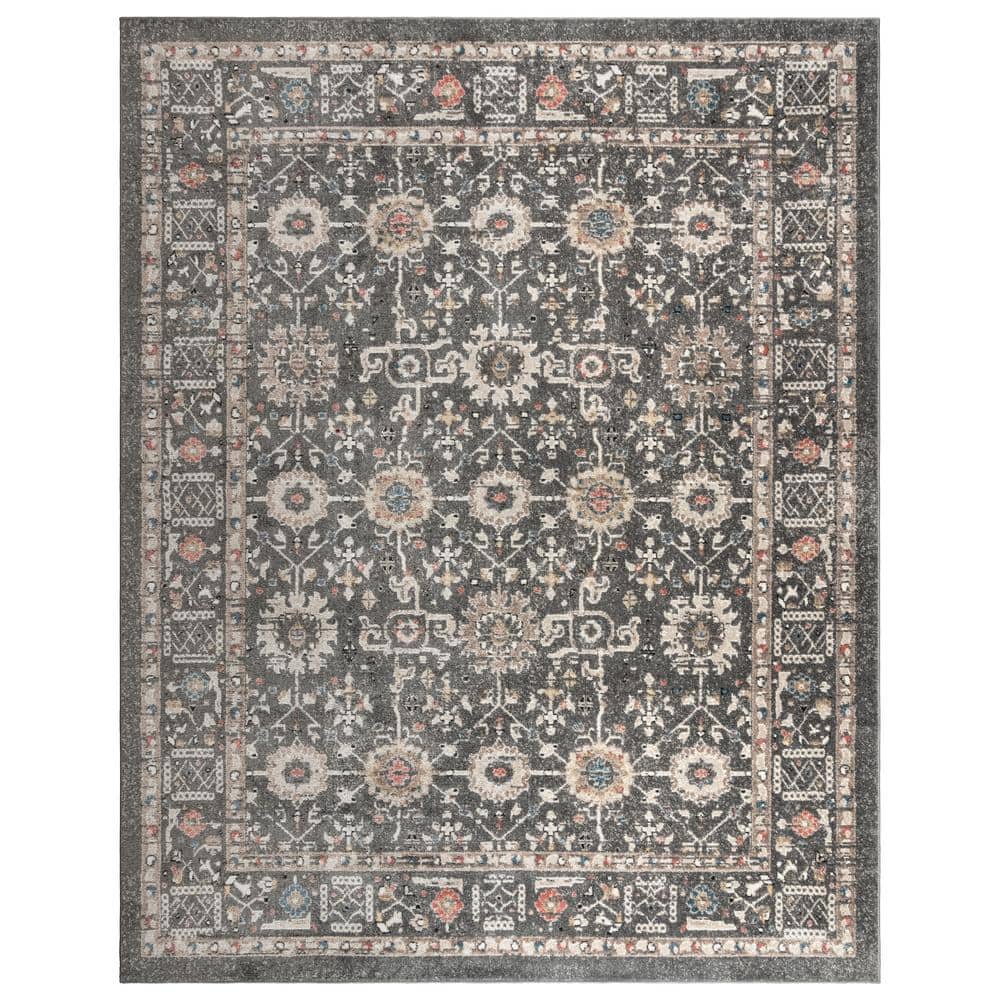 Gertmenian Heirloom Dov Gray 9 ft. x 13 ft. Oriental Border