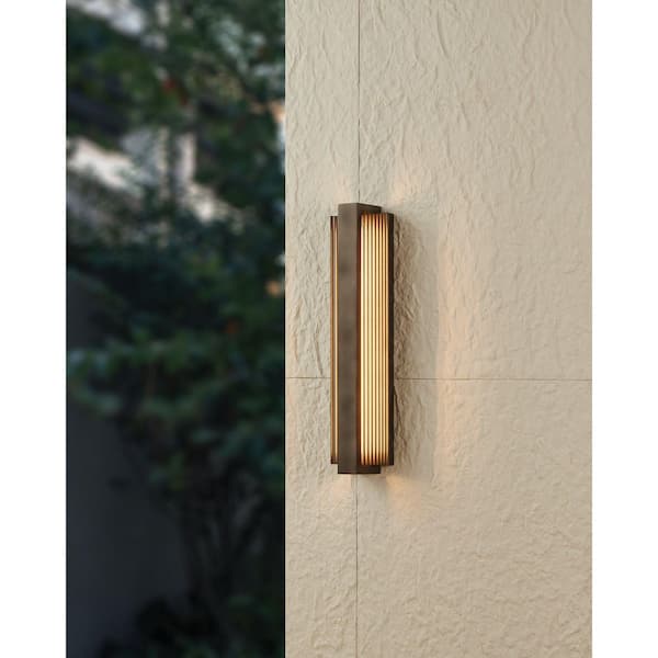 Jubilee 24-inch Forged Bronze 5CCT LED Exterior Wall Sconce