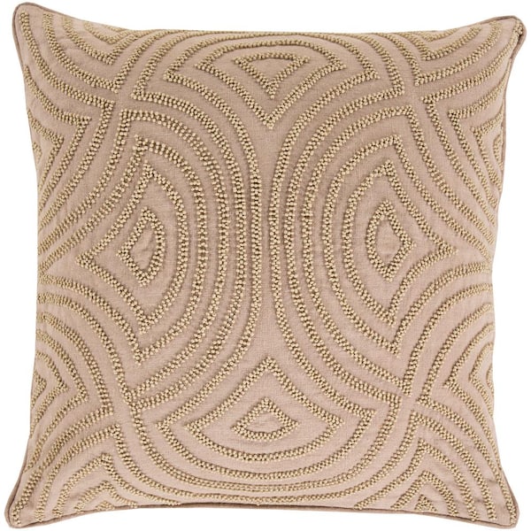 Artistic Weavers Habana Brown Geometric Polyester 18 in. x 18 in. Throw Pillow