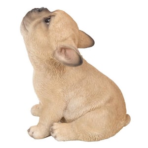 French Bulldog Puppy Howling Garden Statue
