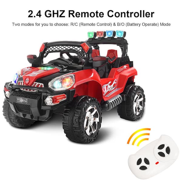 12V Electric Kids RC Ride On Car Vehicle Mp3 LED Lights RC Remote Control Red 