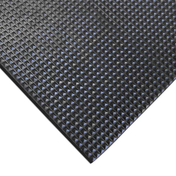 Rubber-Cal Super-Grip Scraper Black 48 in. x 240 in. Rubber Runner Traction Mat
