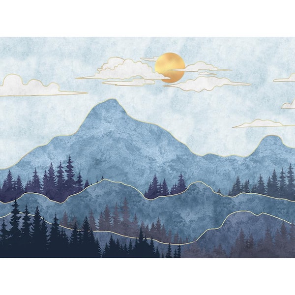 Falkirk Airdrie Landscapes Geometric Mountain Painting Wall Mural