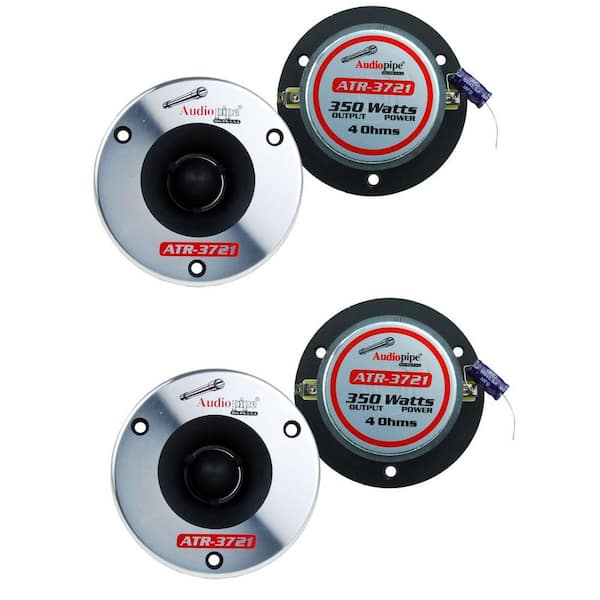 AUDIOPIPE 3.75 in. 350-Watt Titanium Pro Car Audio Bullet Tweeters (4-Pack)