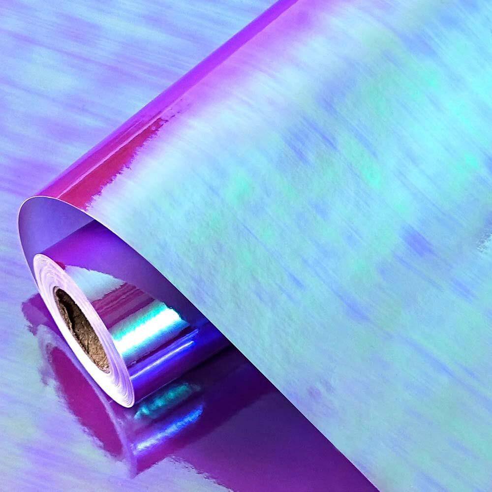 Holographic Iridescent Purple Wrapping Paper Roll 17 in. x 32.8 ft. for Birthdays Holidays Eco-Friendly price history on PriceWatchPro