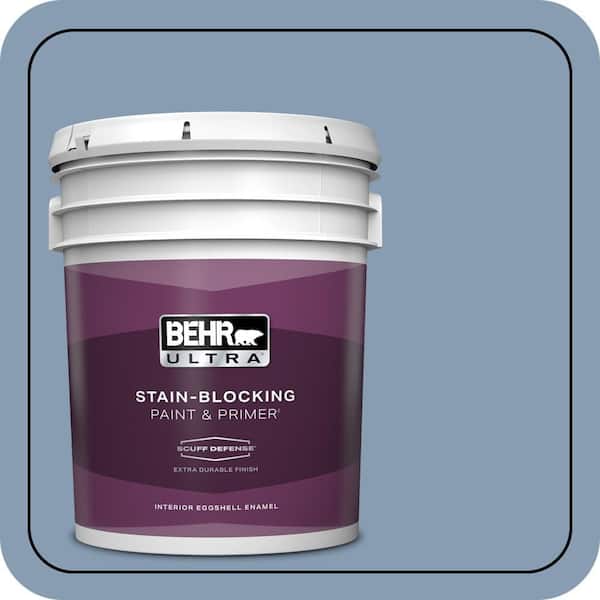 BEHR ULTRA 5 gal. #S520-4 Private Jet Extra Durable Eggshell Enamel Interior Paint & Primer