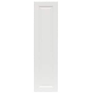 Hampton 11 in. W x 41.25 in. H Wall Cabinet Decorative End Panel in Satin White