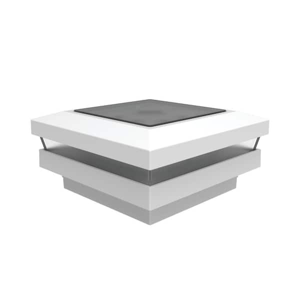 VersaRail 2.5 in. White Aluminum Rail Solar Post Top