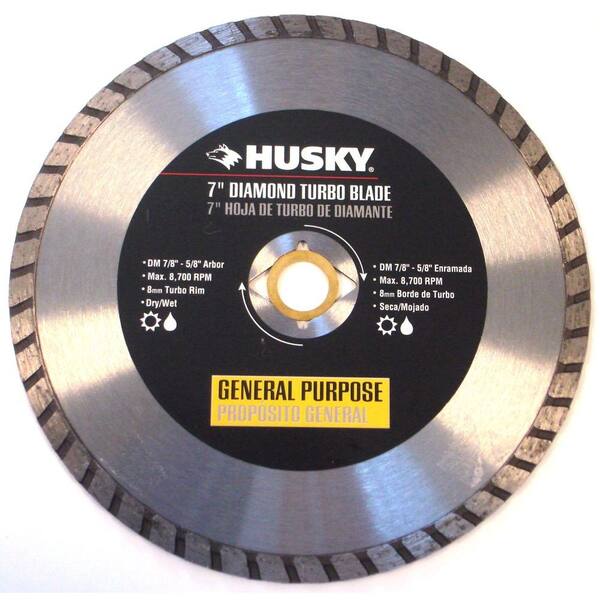 Husky 7 in. Turbo Diamond Blade