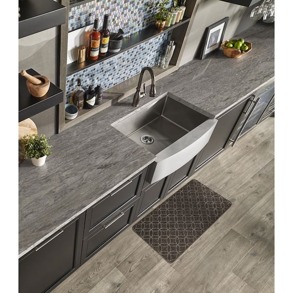 Hadley Loop Brown 20 in. x 36 in. Anti-Fatigue Vinyl Foam Indoor Utility Mat