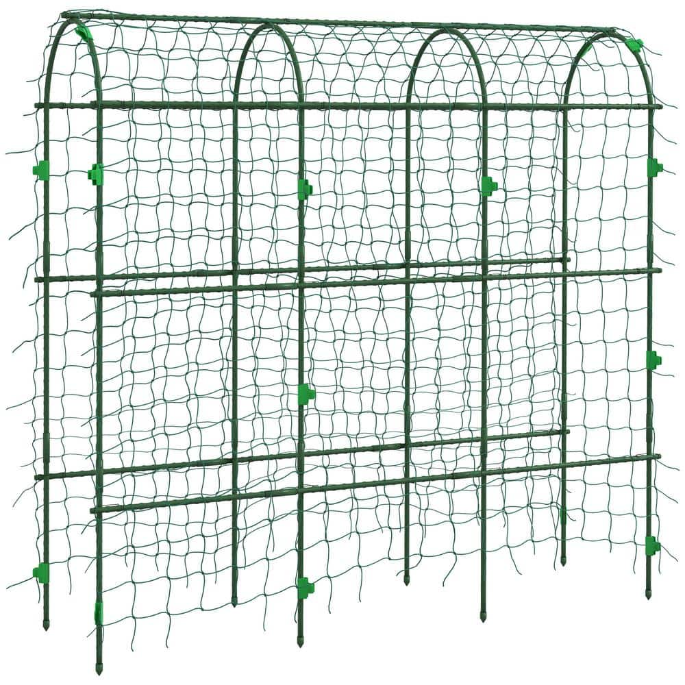 Outsunny Garden Trellis for Climbing Plants Outdoor  72  Tall  Green