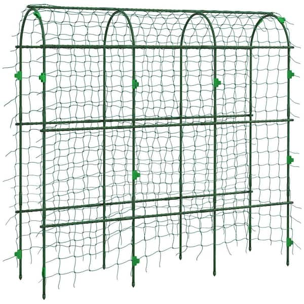 Have A Question About Outsunny Cucumber Trellis Ft Tall Arch Trellis For Climbing Plants