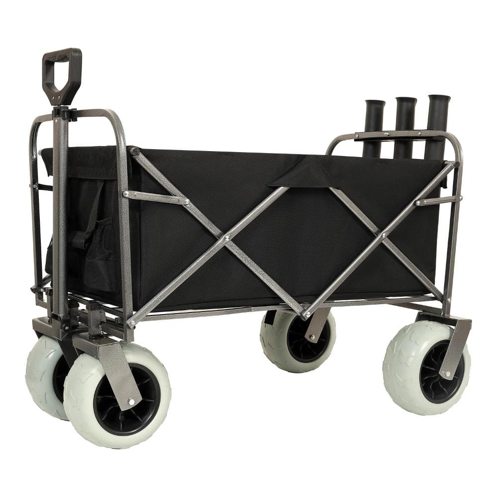 "Beach Wagon with Rod Holders & Big Wheels, 500lbs, 9"" Pneumatic Tires, Black" price history on PriceWatchPro