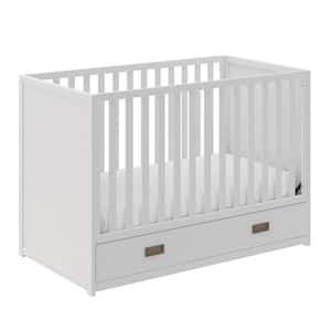 Haven White 3-in-1 Convertible Storage Crib