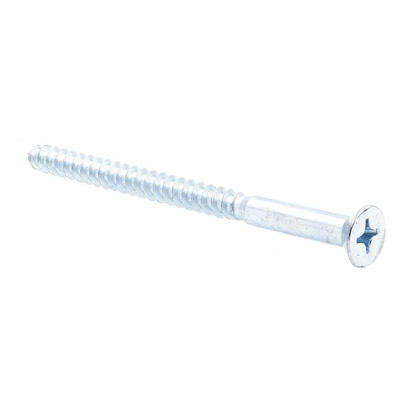 Prime-Line #16 x 4 in. Zinc Plated Steel Phillips Drive Flat Head Wood Screws (10-Pack)