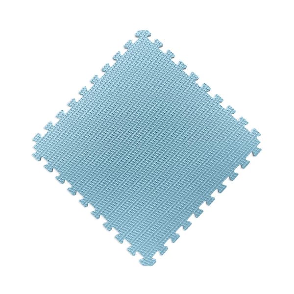 Shatex 24 in. x 24 in. x 0.47 in. White Marble Texture Eva Interlocking Foam Floor Mat 16 Sq ft. (4-Tiles per CASE)