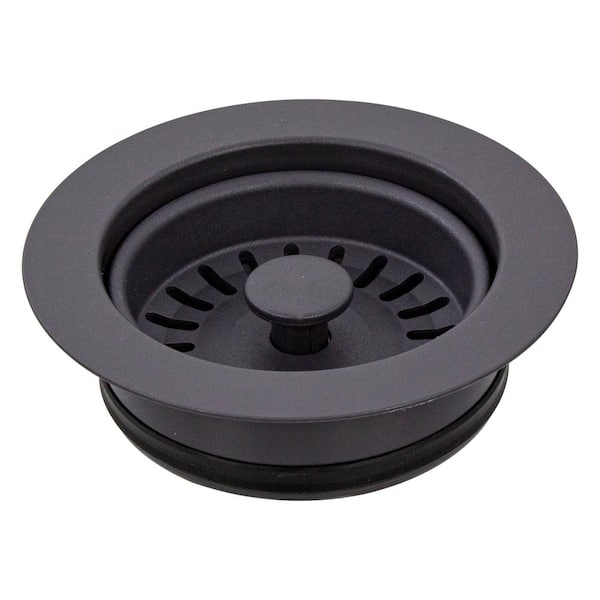 Transolid 3.5 in. Plastic Disposal Strainer in Cinder